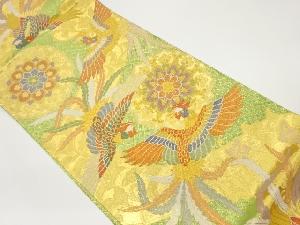 佐賀錦鳳凰に華文模様織出し袋帯